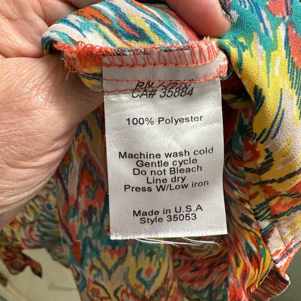 Uncle Frank Multicolor Zigzag Blouse - image 4